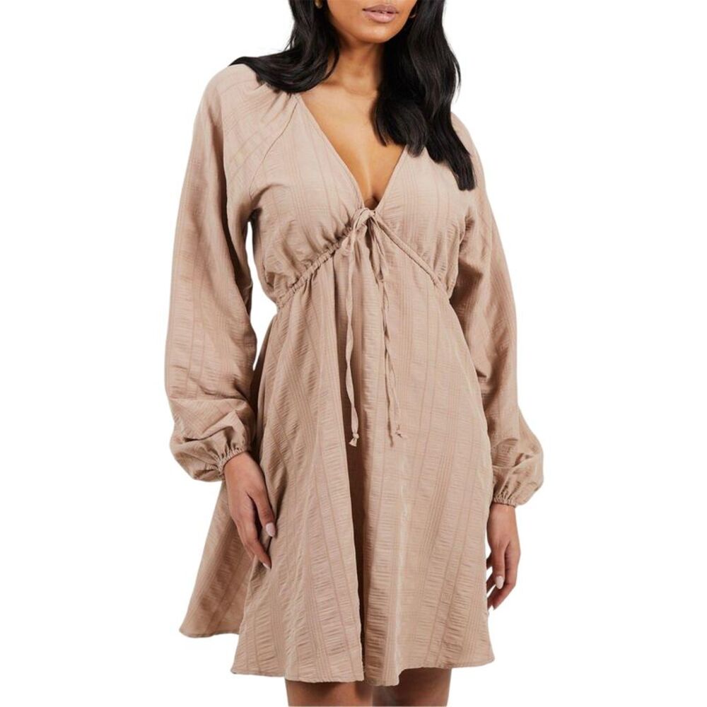 Brave Soul Womens/Ladies A-line Mini Dress / Taupe